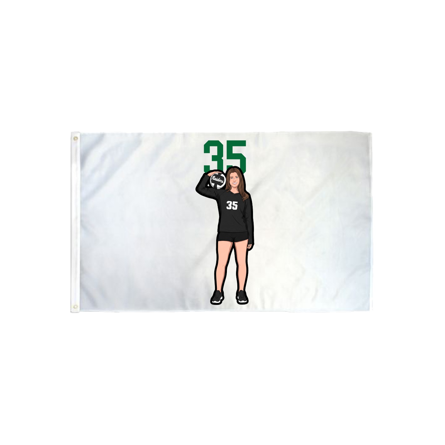 3x5 Flag — Number Top in Classic