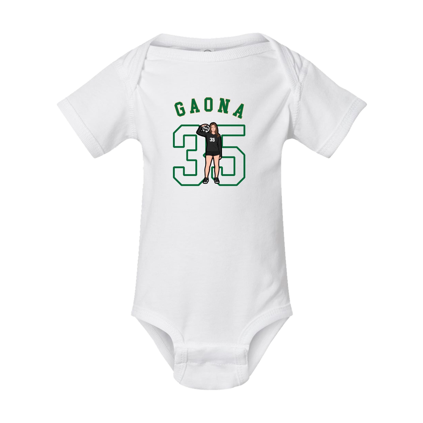 Baby Onesie — Shirsey Arch in White