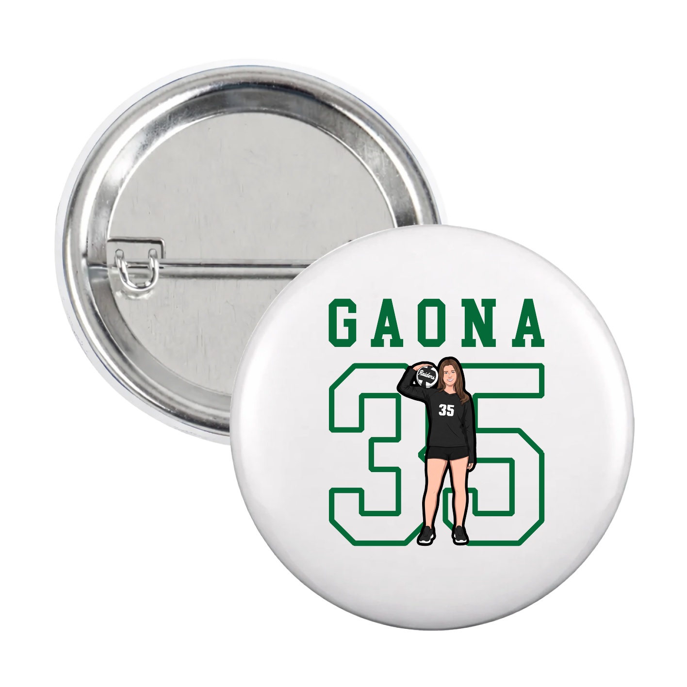 Game Day Button — Shirsey in White