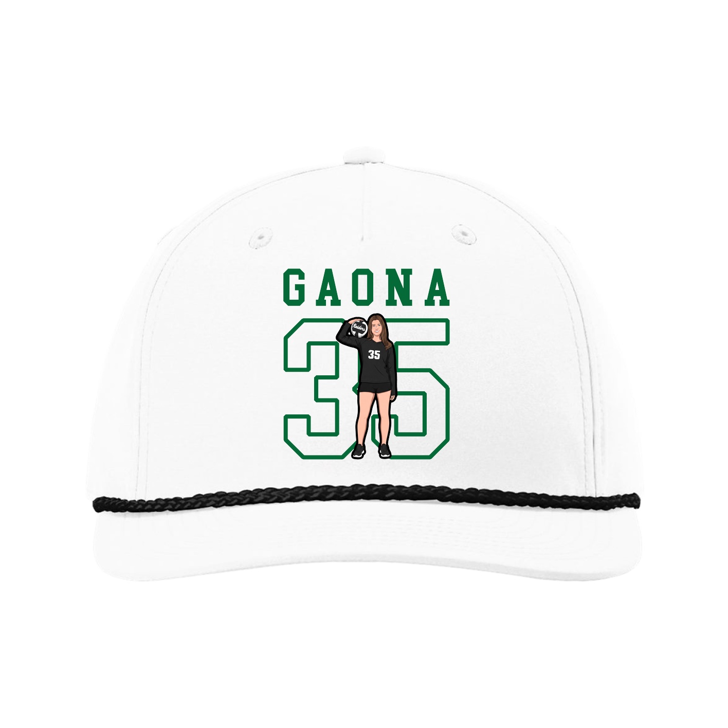 Five-Panel Classic Rope Cap — Shirsey in White