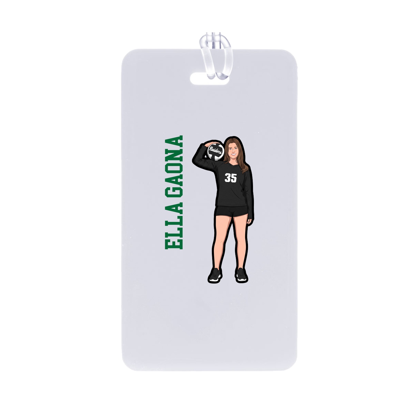 Bag Tag — Name Vertical in Classic