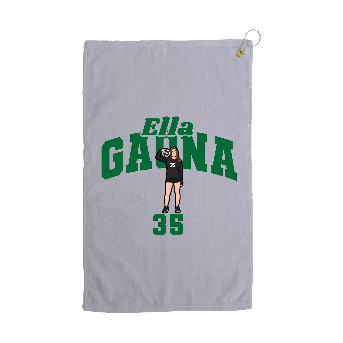 Golf Towel — Signature Arch in Grey