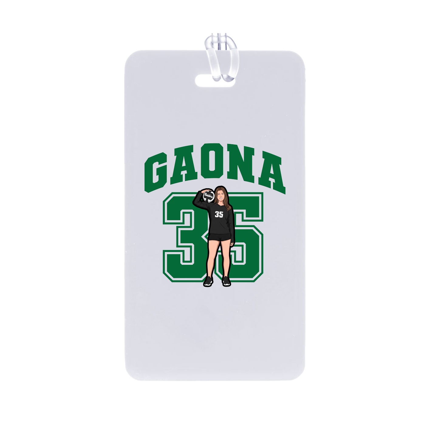 Bag Tag — Number in Classic