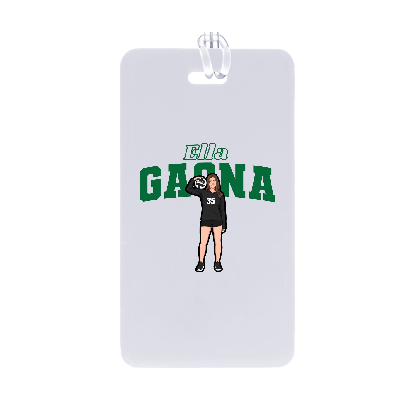 Bag Tag — Name Arch in Classic