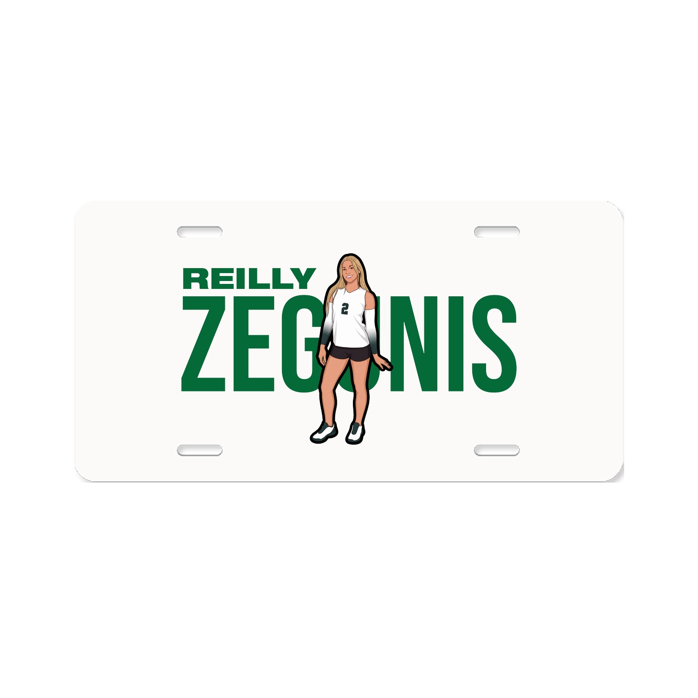 License Plate — Player Name in Classic