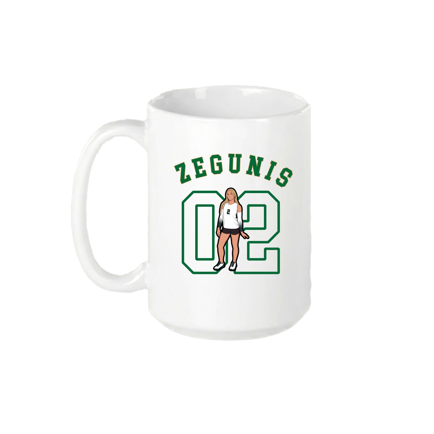 15oz Coffee Mug — Shirsey Arch in White