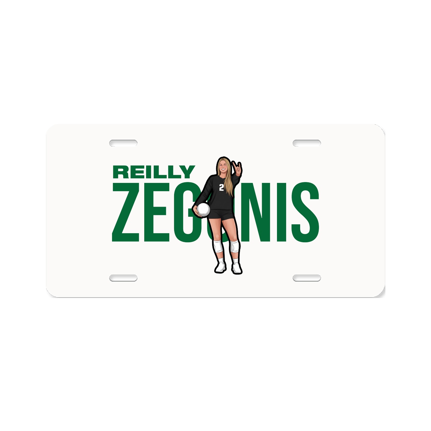 License Plate — Player Name in Classic