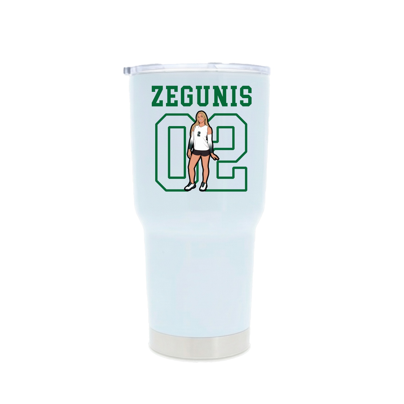 30oz Stainless Steel Tumbler — Shirsey in White