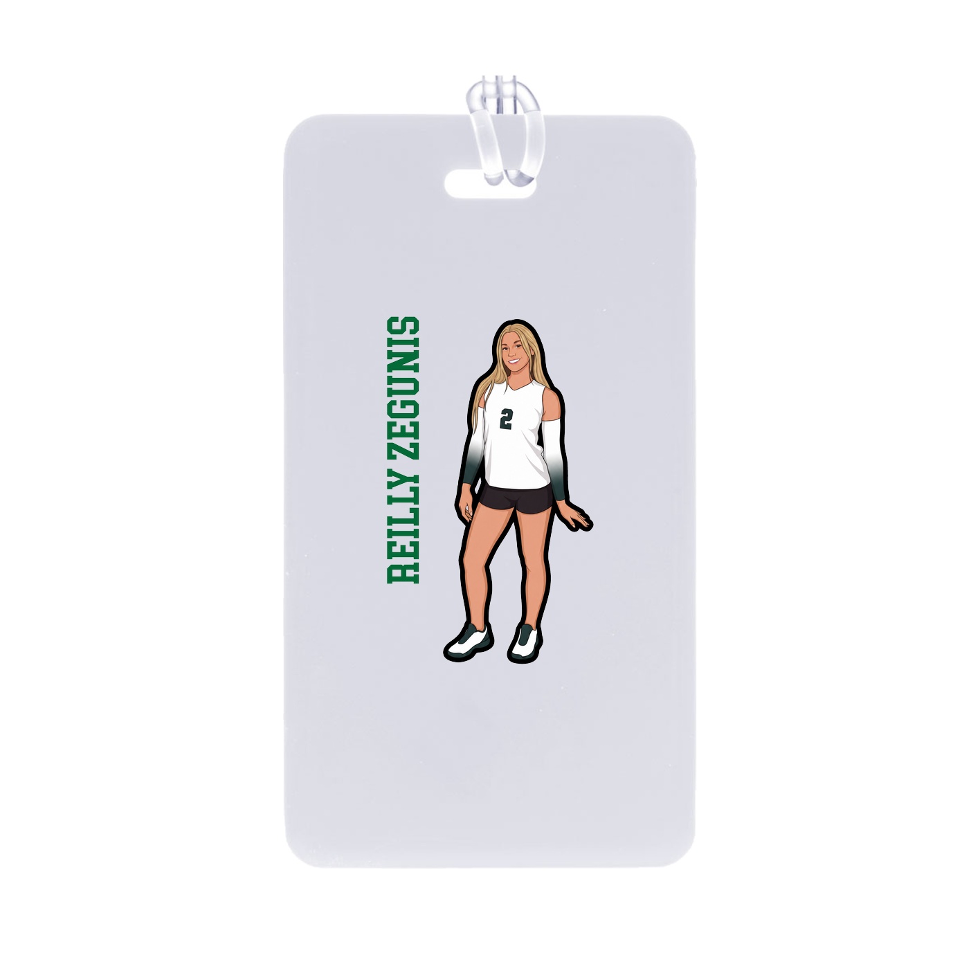 Bag Tag — Name Vertical in Classic