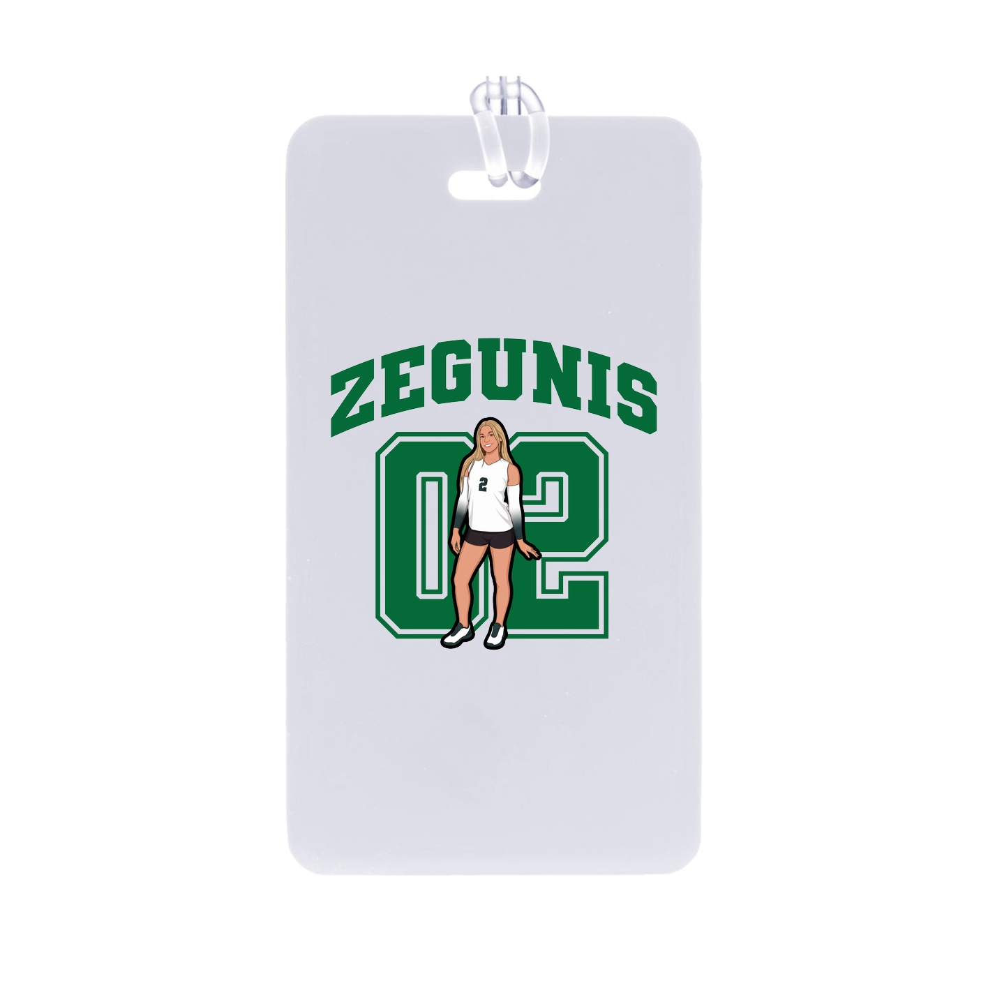 Bag Tag — Number in Classic