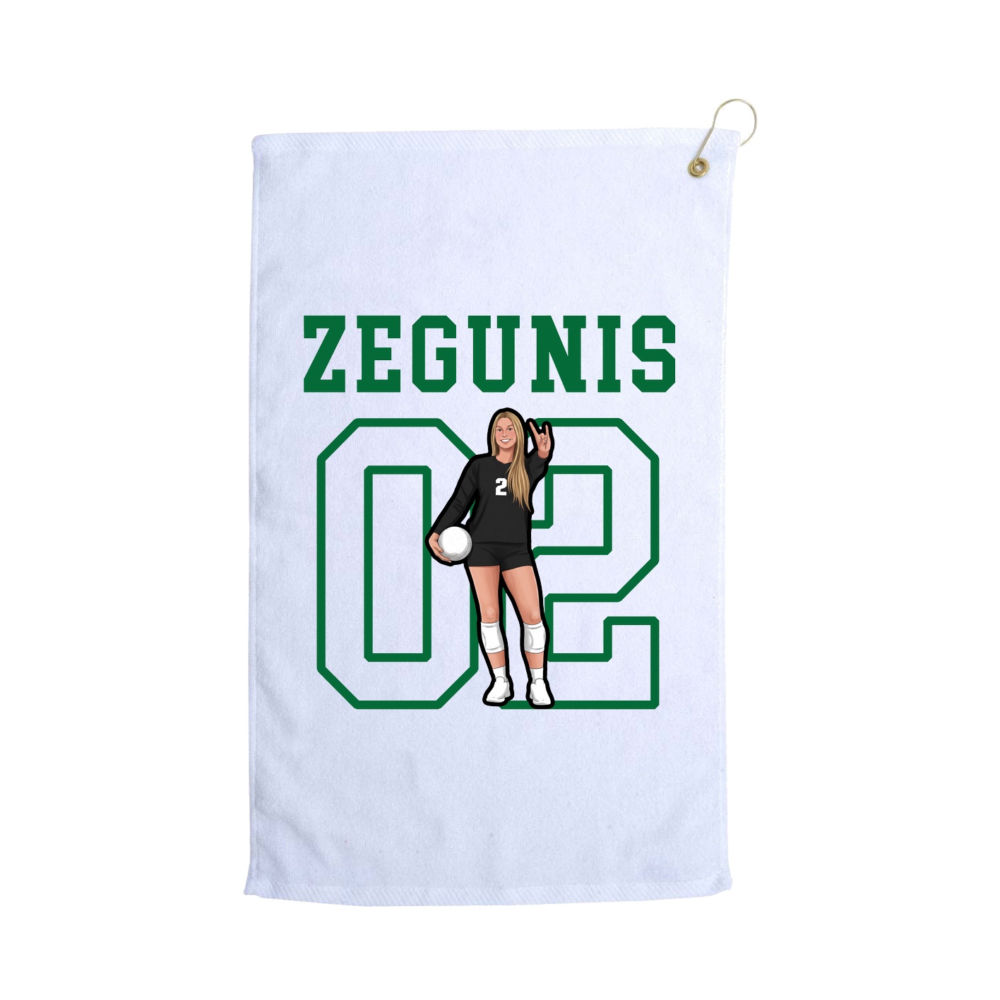 Golf Towel — Shirsey in White