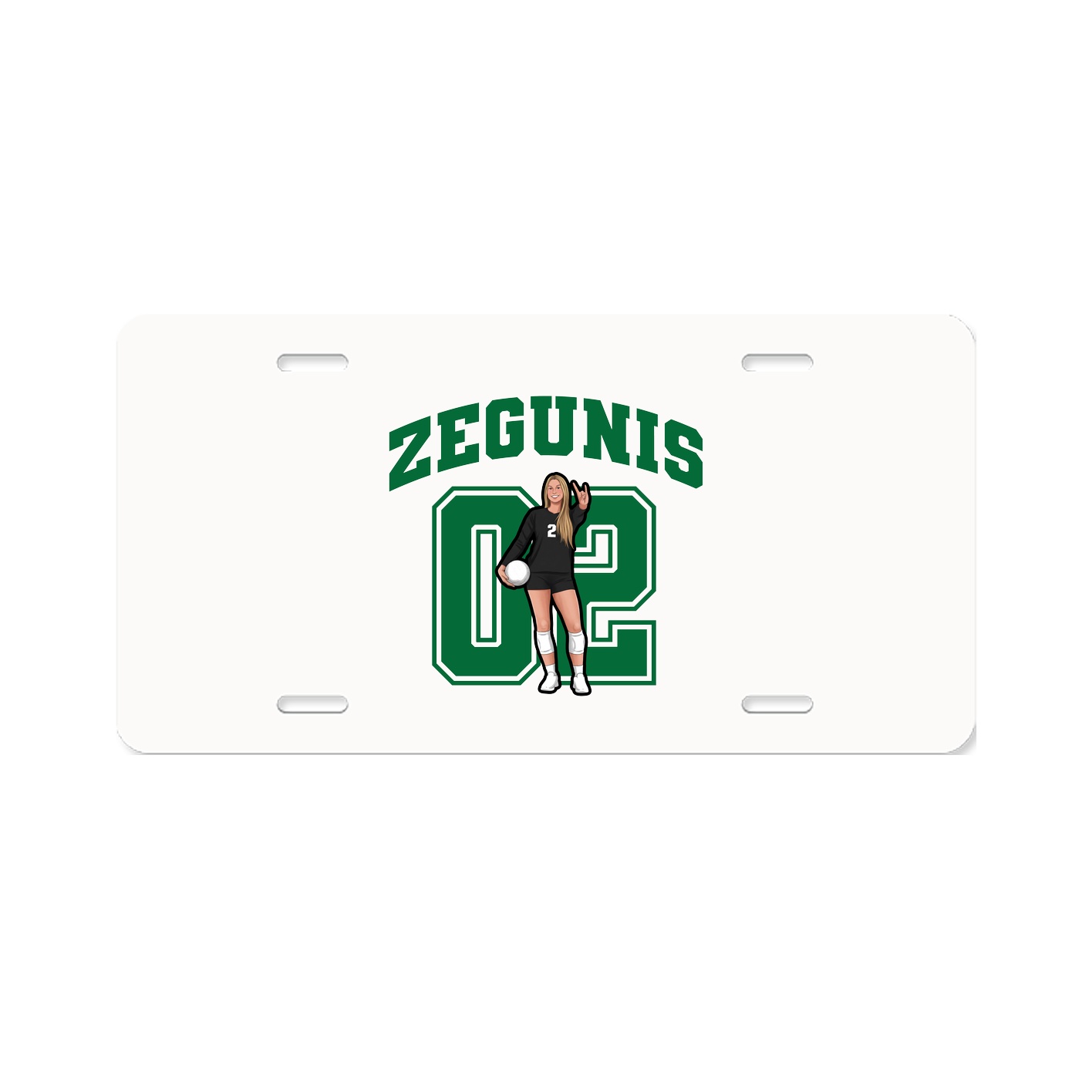 License Plate — Number in Classic