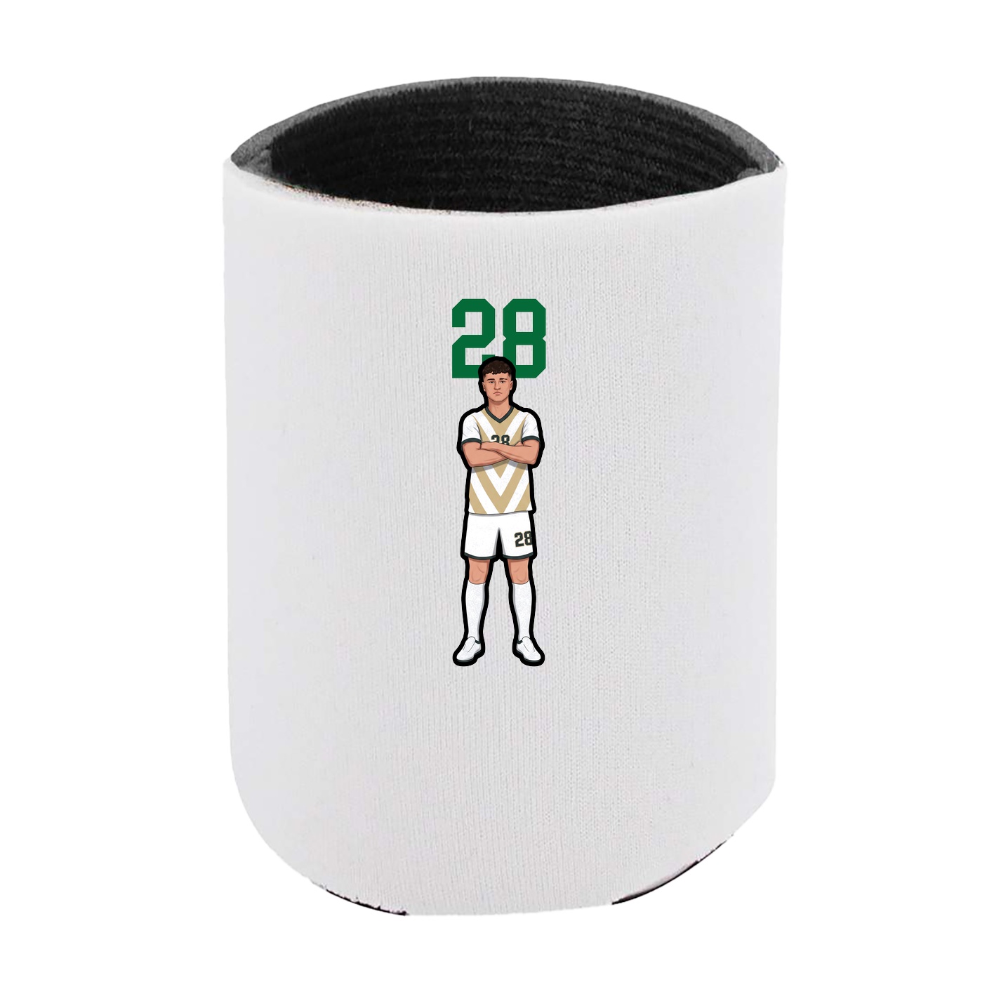 Can Holder — Number Top in White