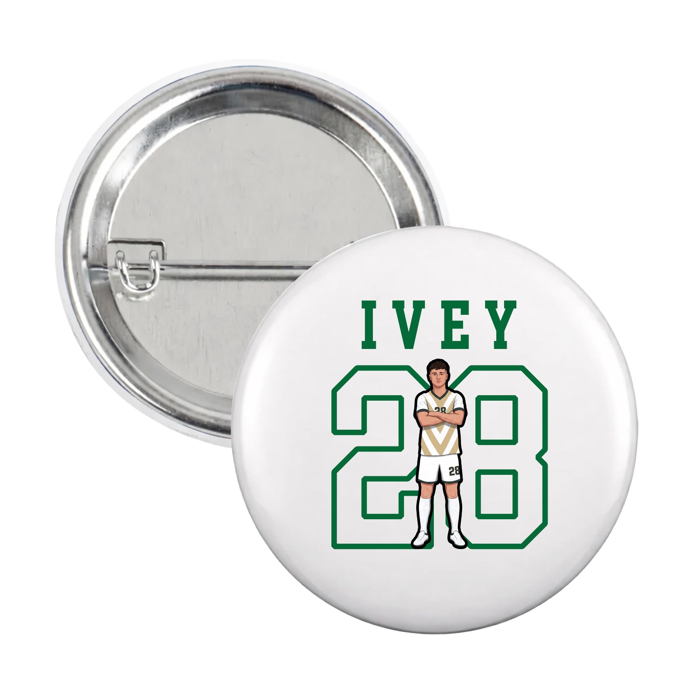Game Day Button — Shirsey in White