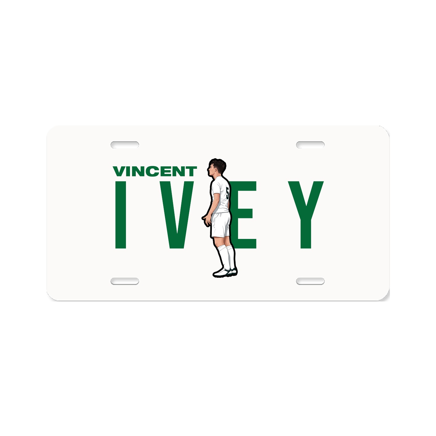License Plate — Player Name in Classic
