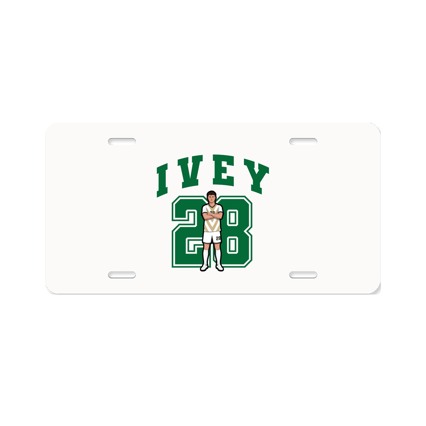 License Plate — Number in Classic
