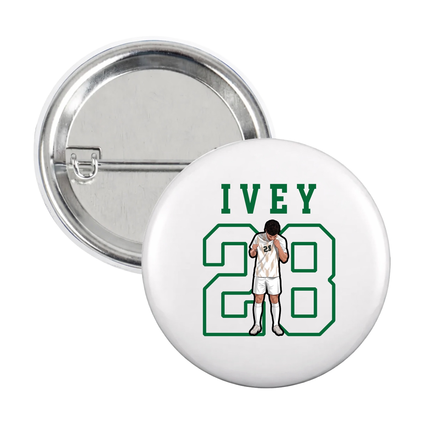 Game Day Button — Shirsey in White