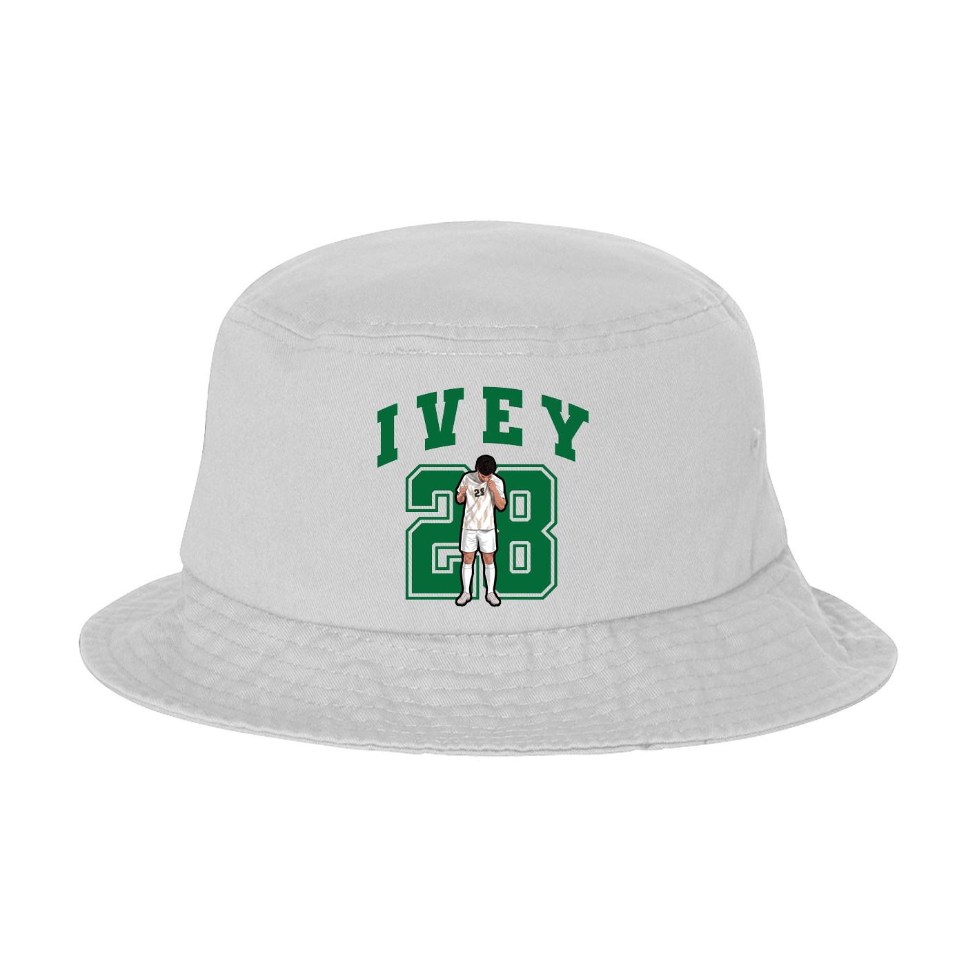 Bucket Cap — Number in White