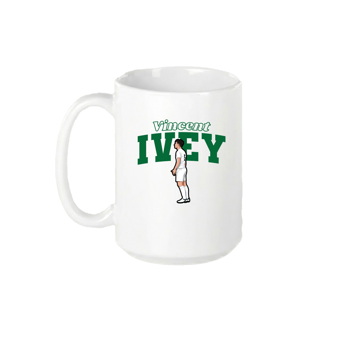 15oz Coffee Mug — Name Arch in White