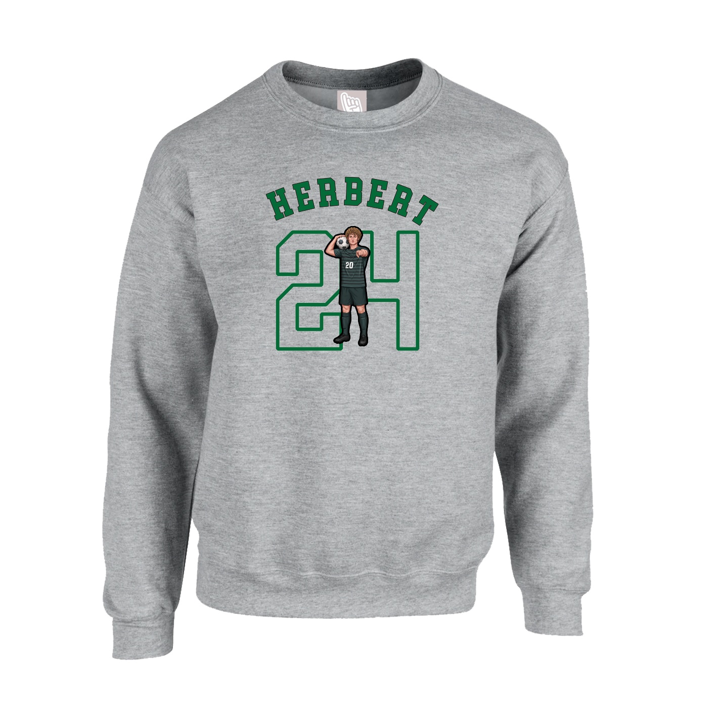Fleece Crew — Shirsey Arch in Grey