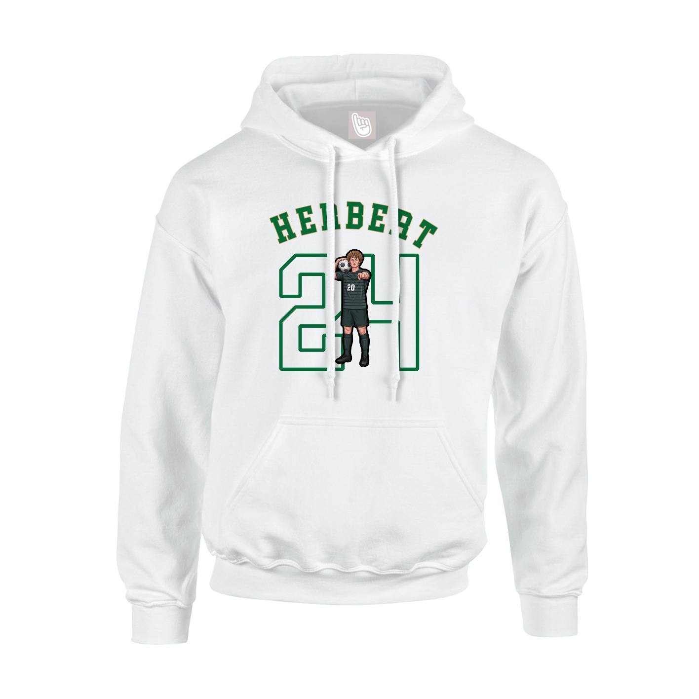 Youth Hoodie — Shirsey Arch in White