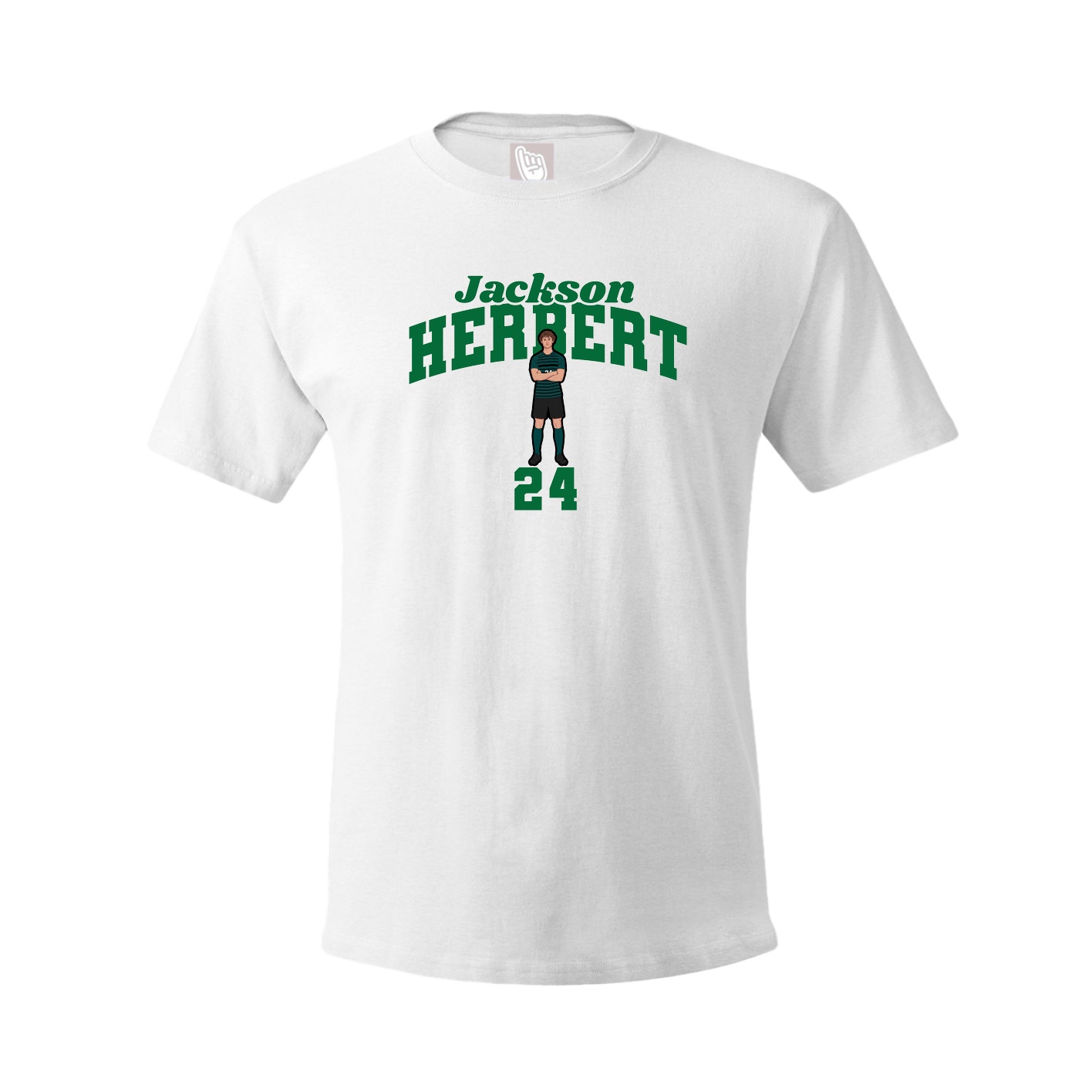 Youth Tee — Signature Arch in White