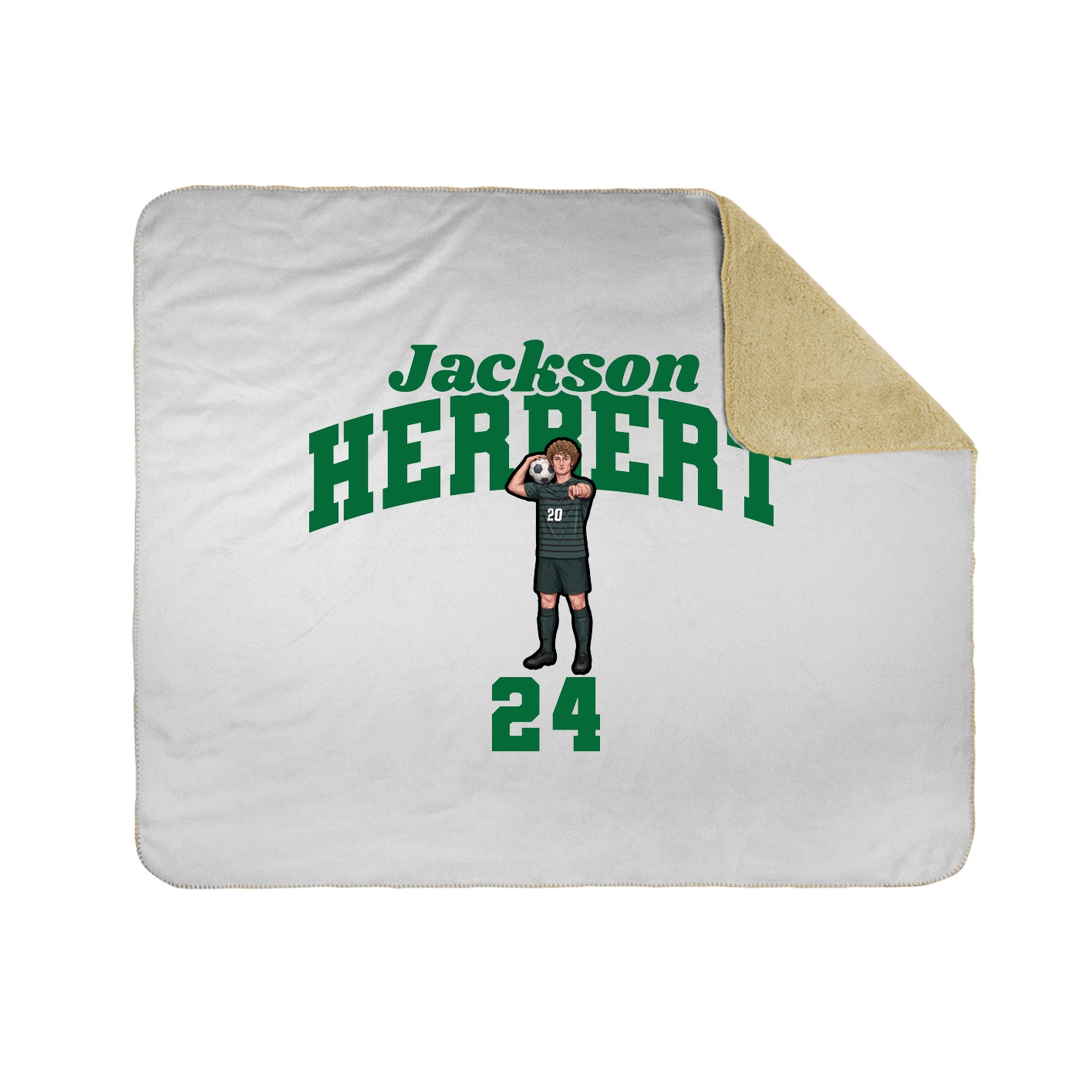 Throw Blanket — Signature Arch in White