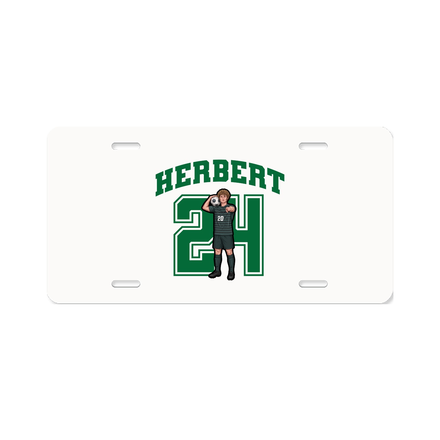 License Plate — Number in Classic