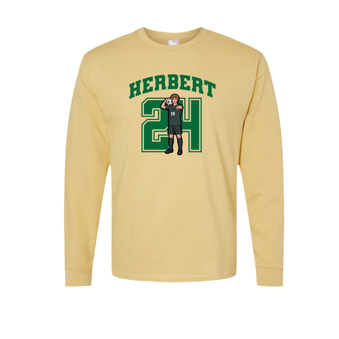Long Sleeve Tee — Number in Vegas Gold