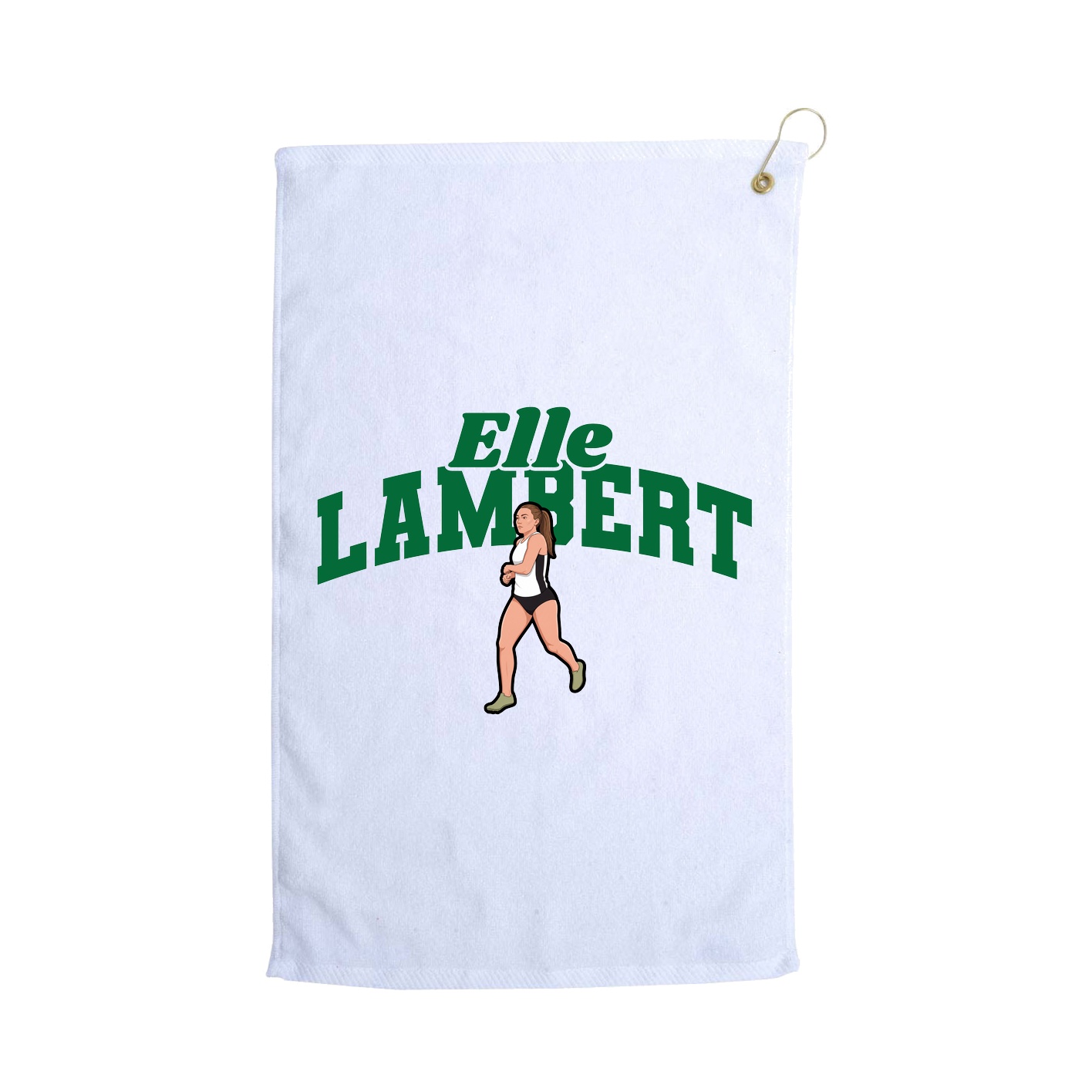 Golf Towel — Signature Arch in White
