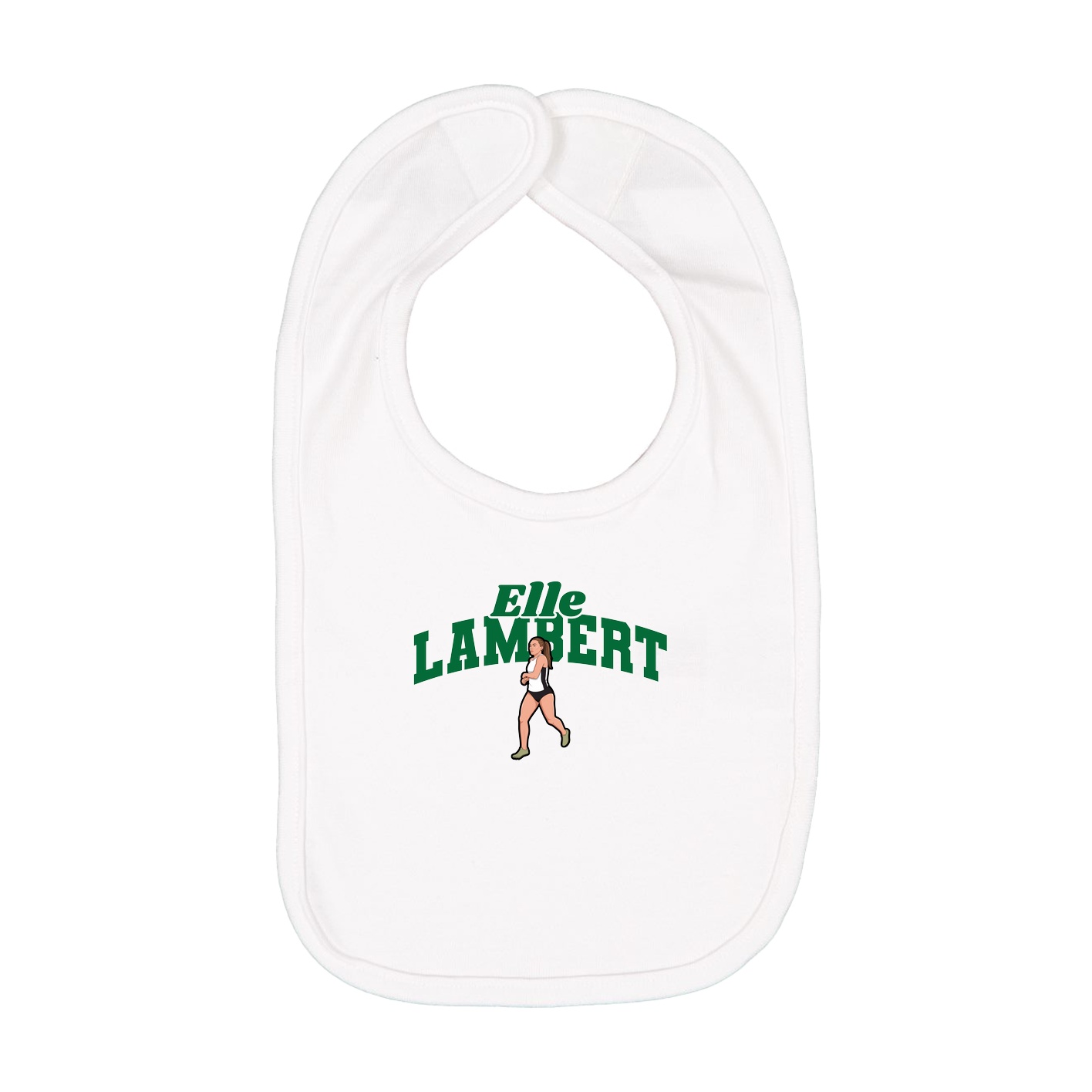 Infant Bib — Signature Arch in White