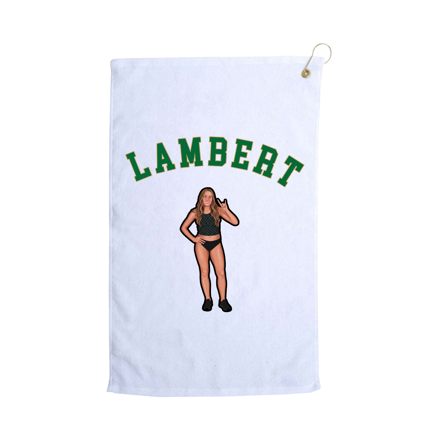 Golf Towel — Shirsey Arch in White
