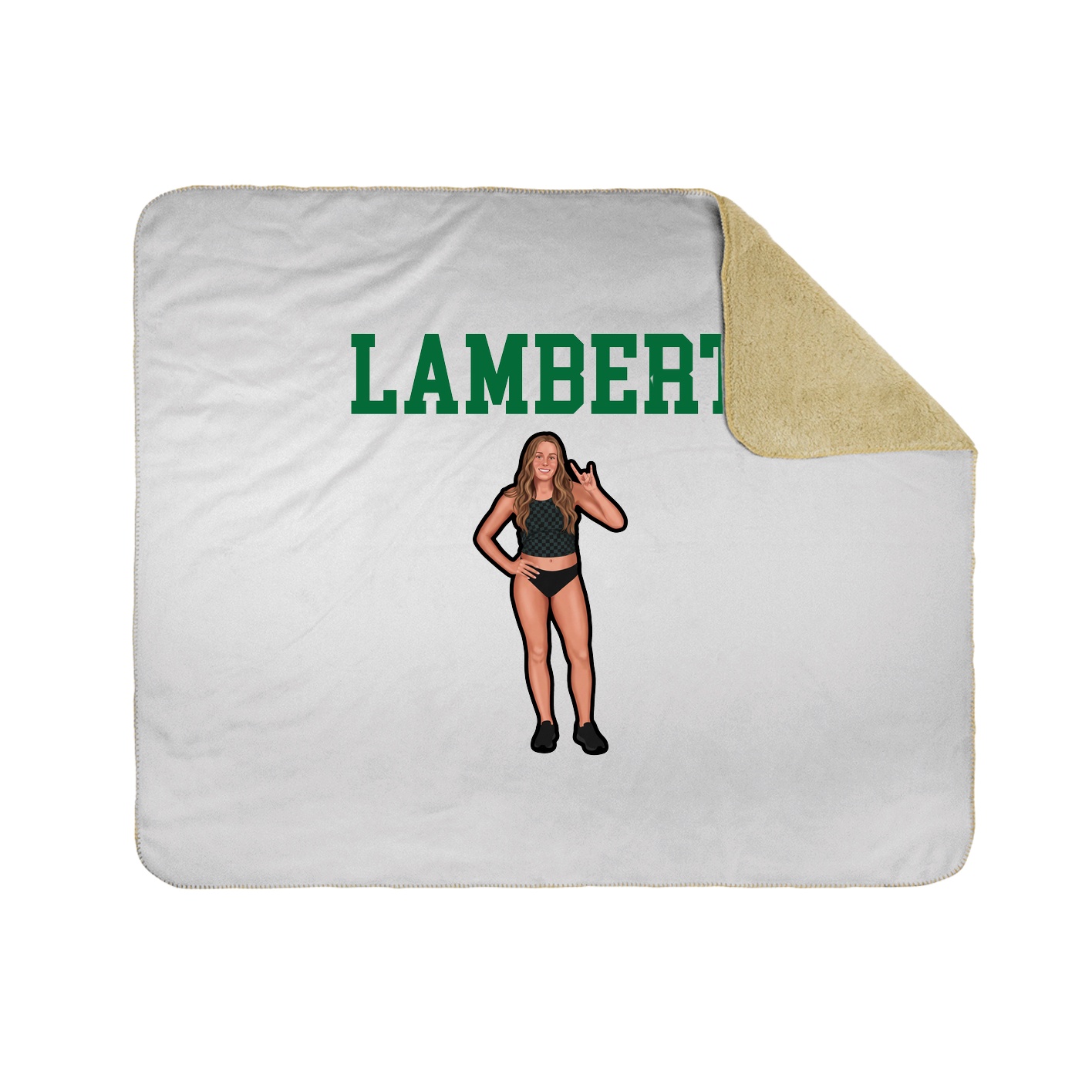 Throw Blanket — Shirsey in White