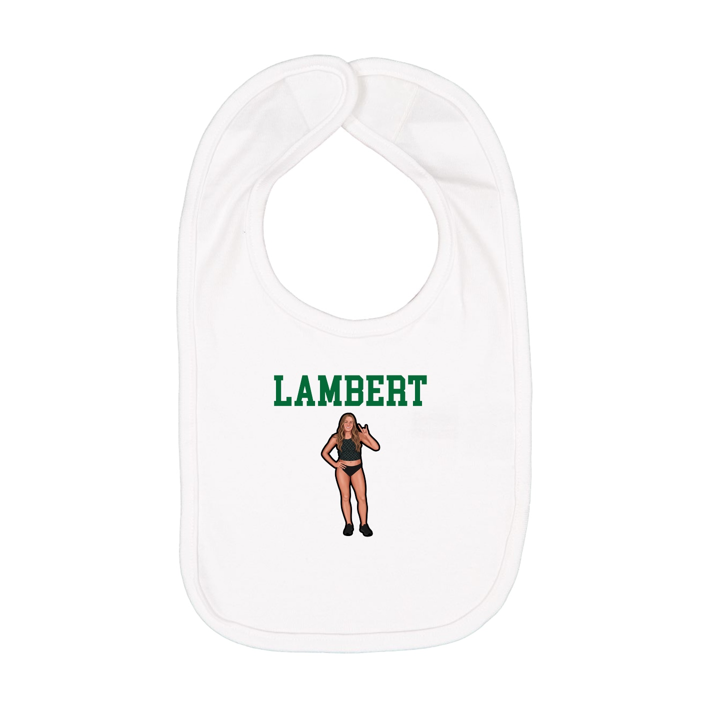 Infant Bib — Shirsey in White