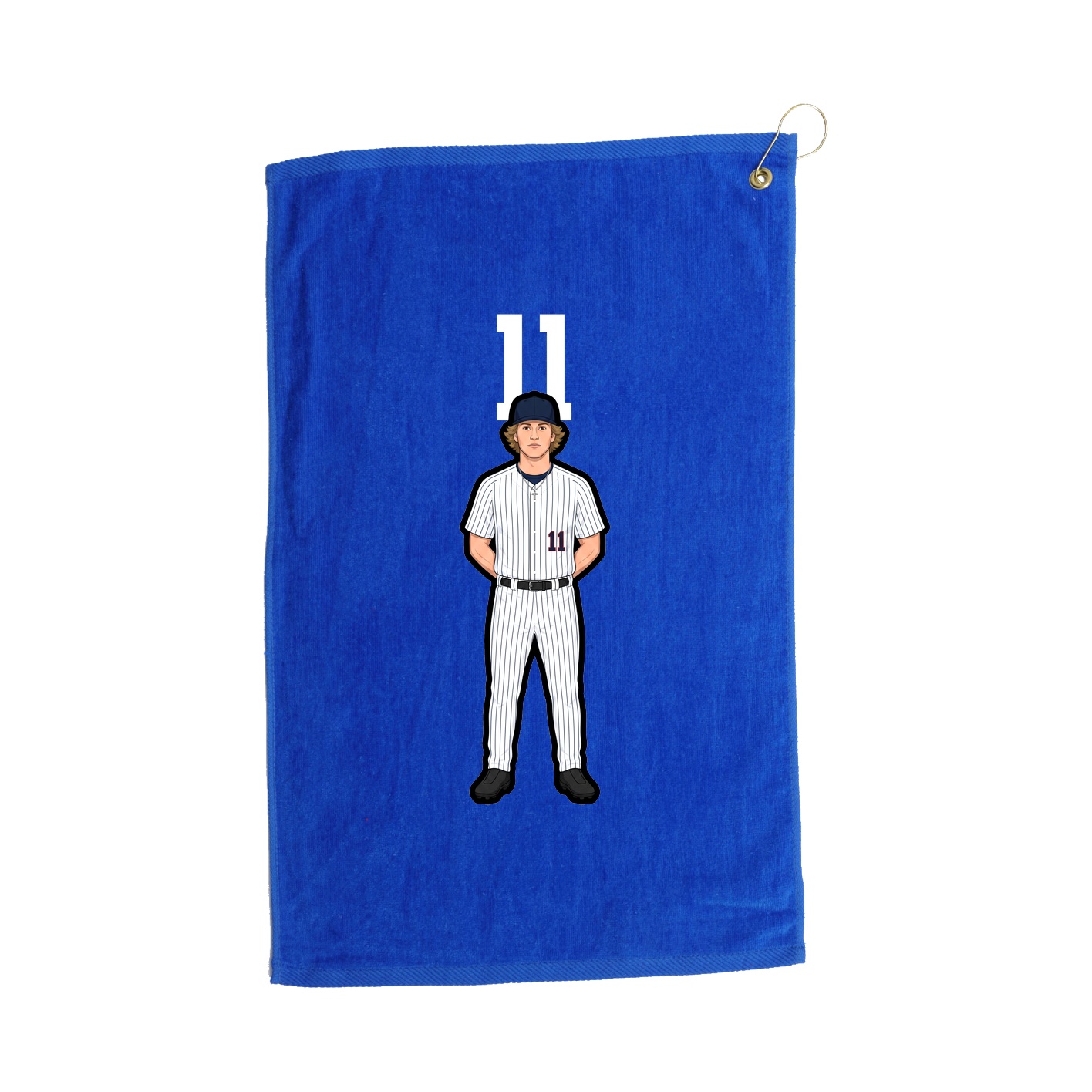 Golf Towel — Number Top in Royal