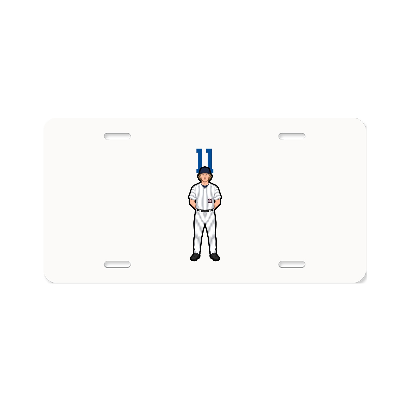 License Plate — Number Top in Classic