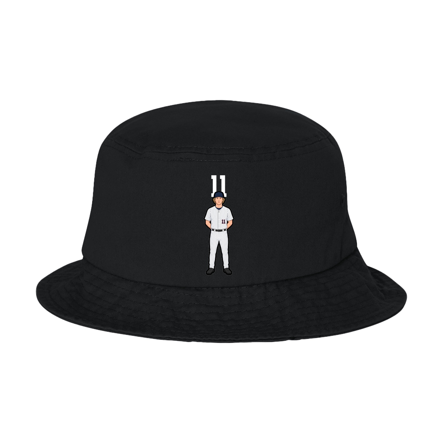 Bucket Cap — Number Top in Black