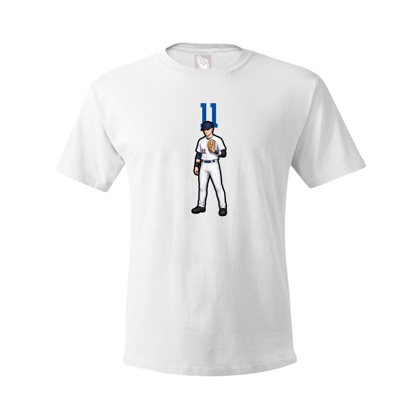Tee — Number Top in White
