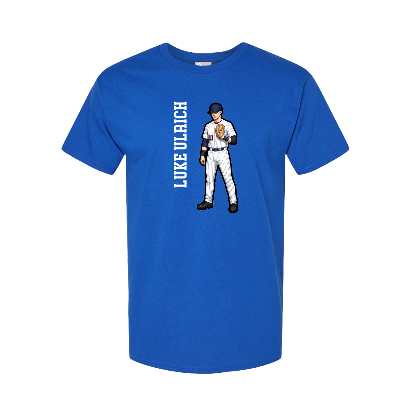 Tee — Name Vertical in Royal