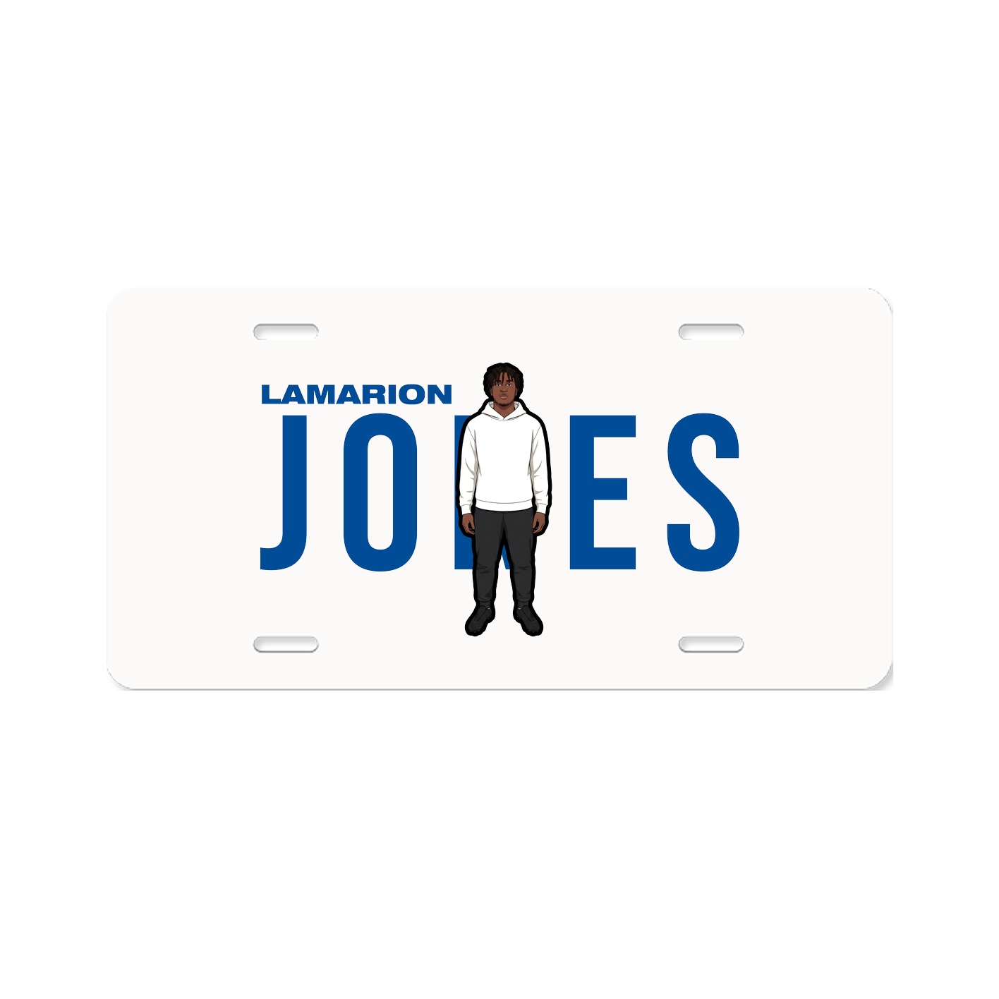 License Plate — Player Name in Classic