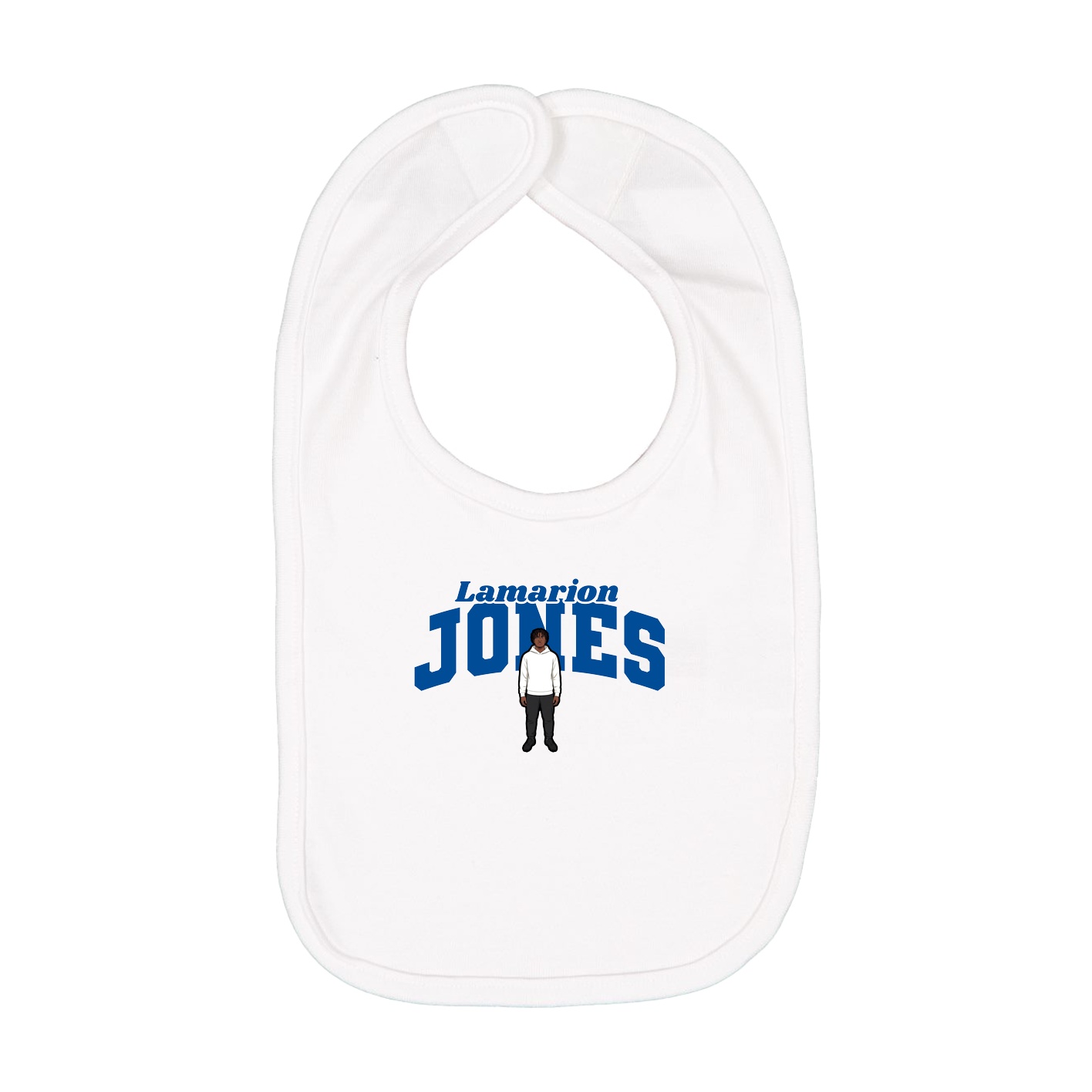 Infant Bib — Signature Arch in White
