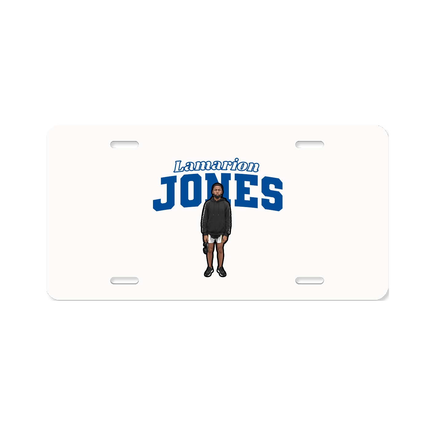 License Plate — Name Arch in Classic