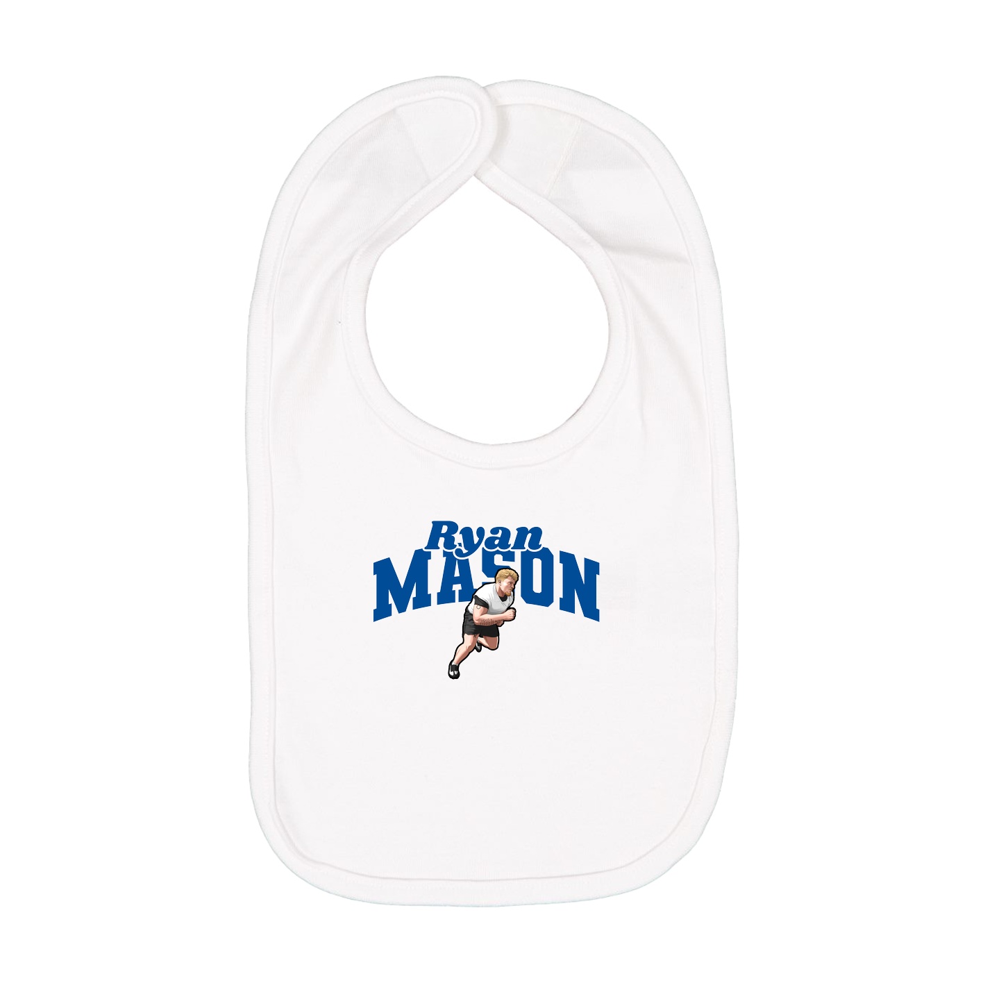 Infant Bib — Signature Arch in White