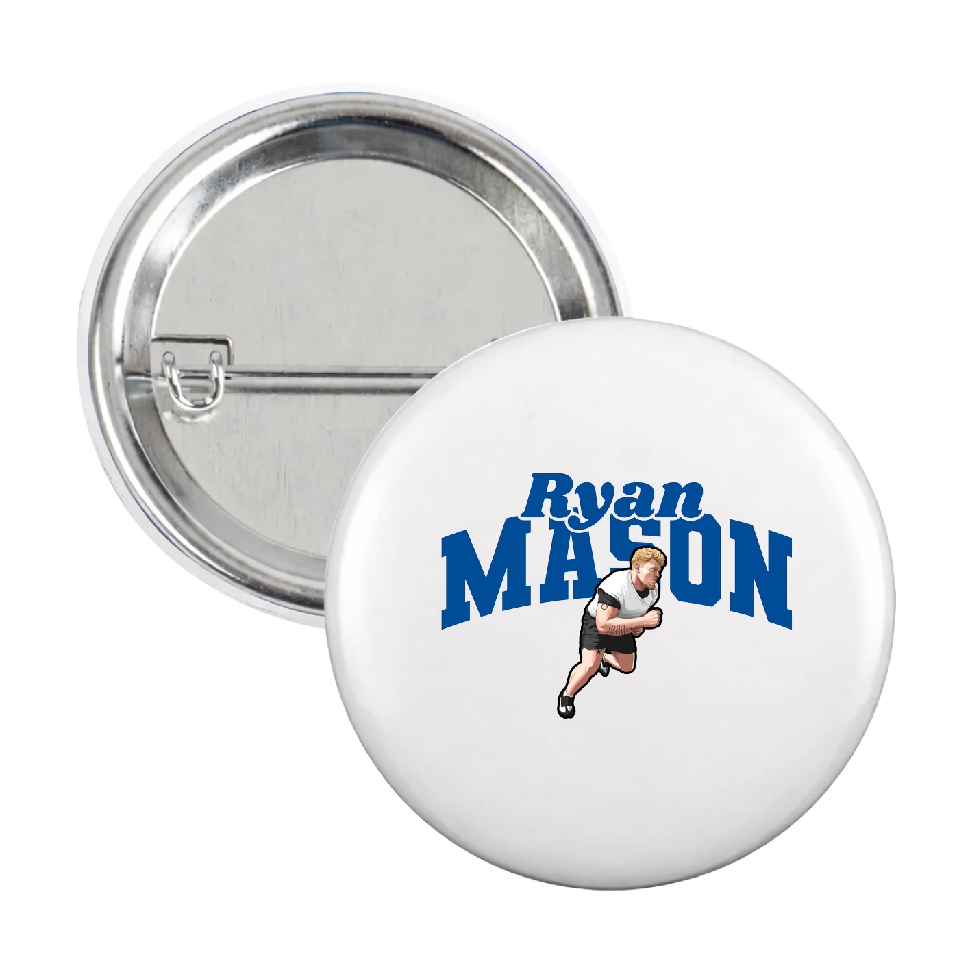 Game Day Button — Signature Arch in White