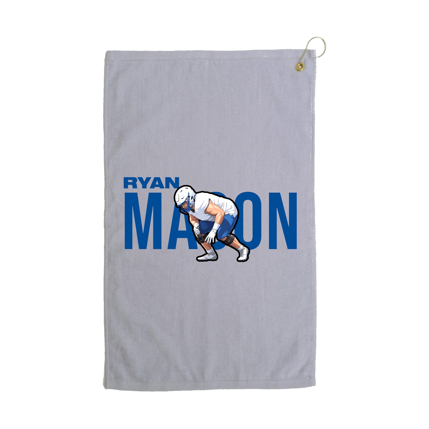 Golf Towel — Player Name in Grey