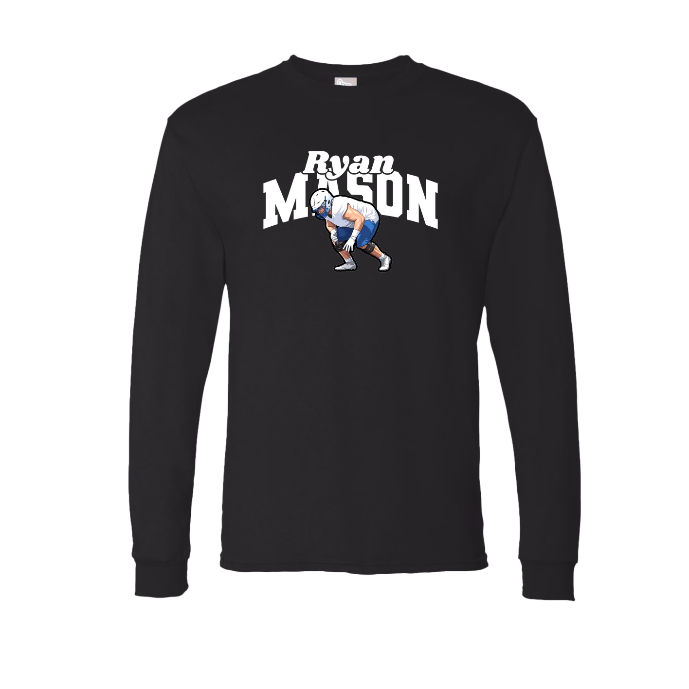 Long Sleeve Tee — Signature Arch in Black