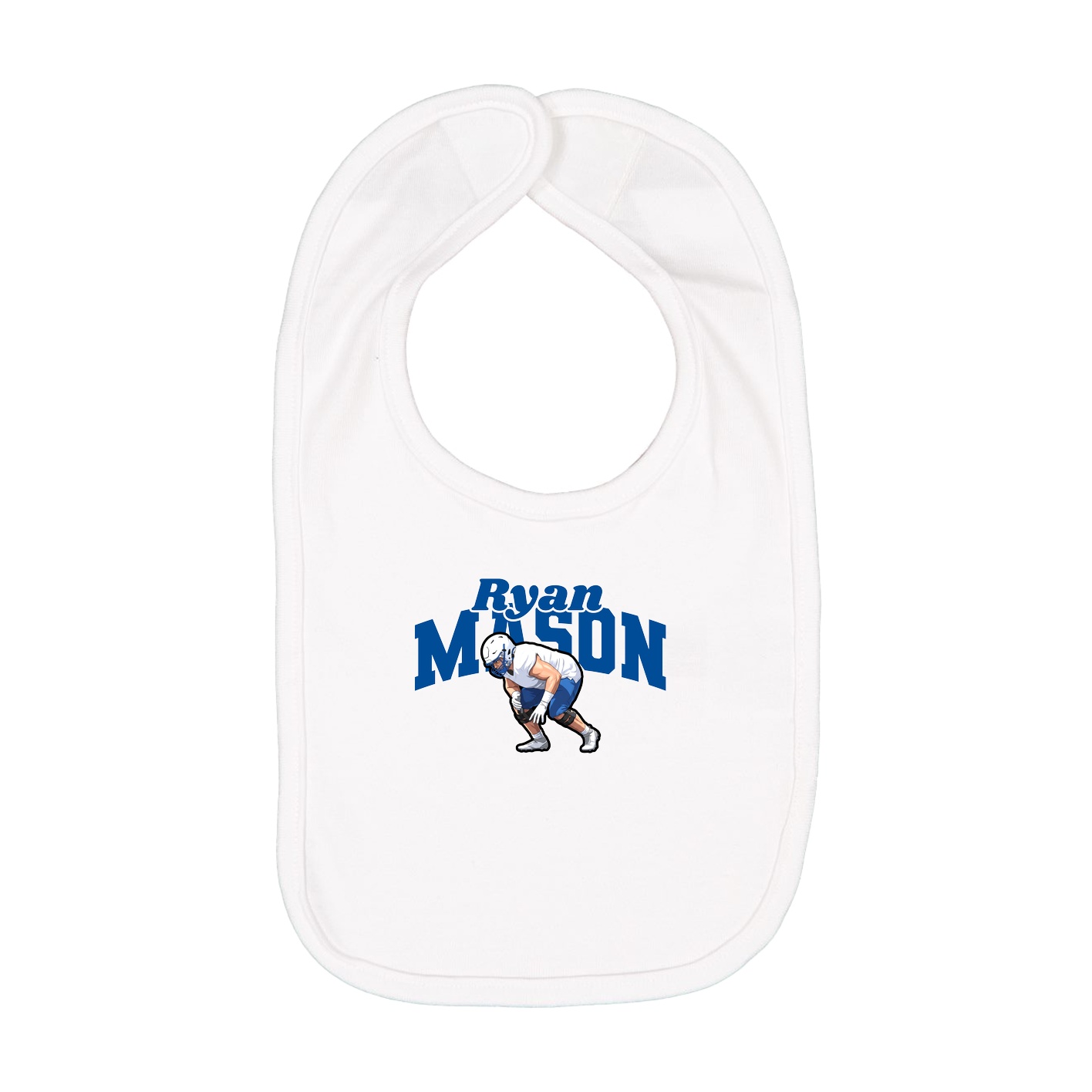 Infant Bib — Signature Arch in White