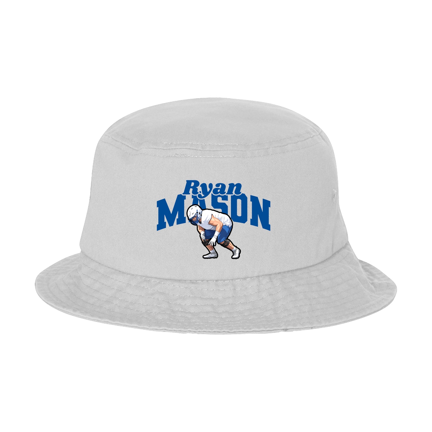 Bucket Cap — Signature Arch in White