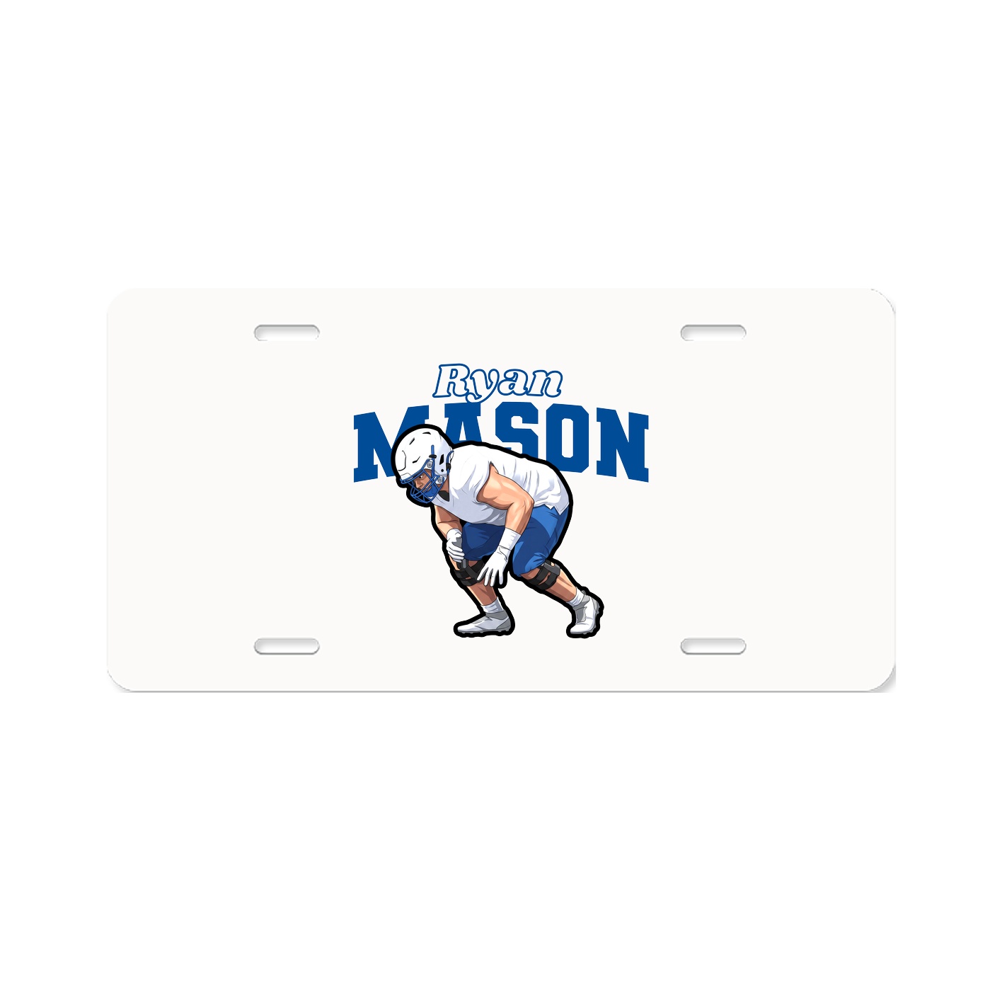 License Plate — Name Arch in Classic