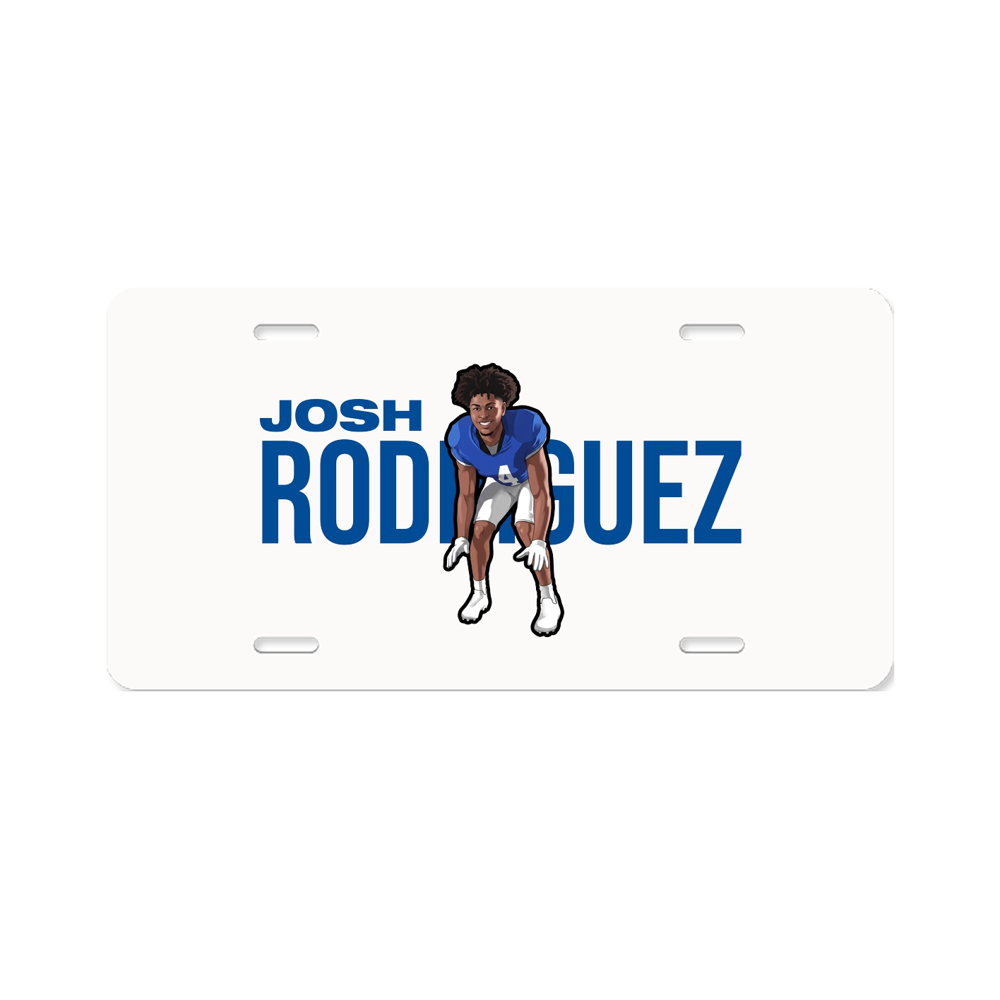License Plate — Player Name in Classic